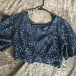 Express boho belly shirt size XS